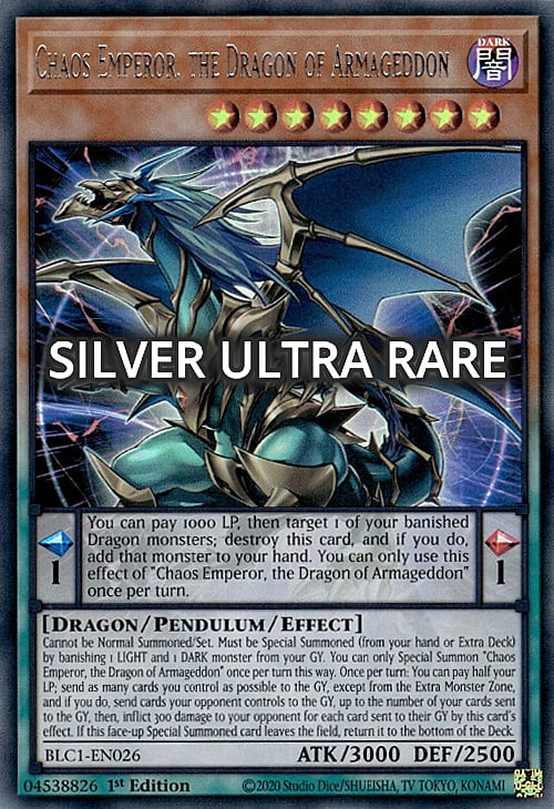 Chaos Emperor, the Dragon of Armageddon Card Front