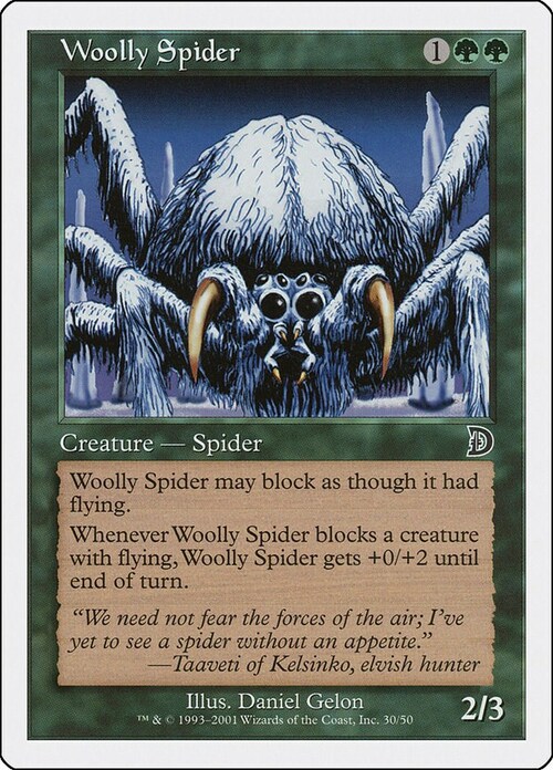 Woolly Spider Card Front