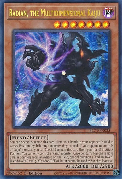 Radian, il Kaiju Multidimensionale Card Front