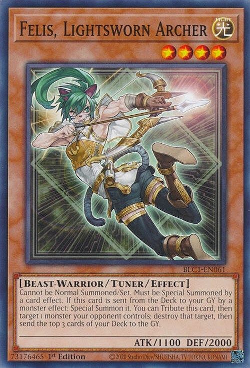 Felis, Lightsworn Archer Card Front