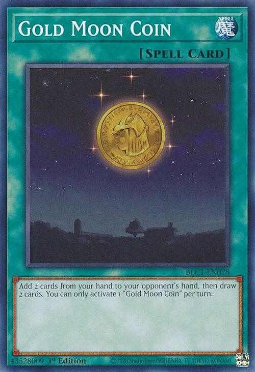 Gold Moon Coin Card Front