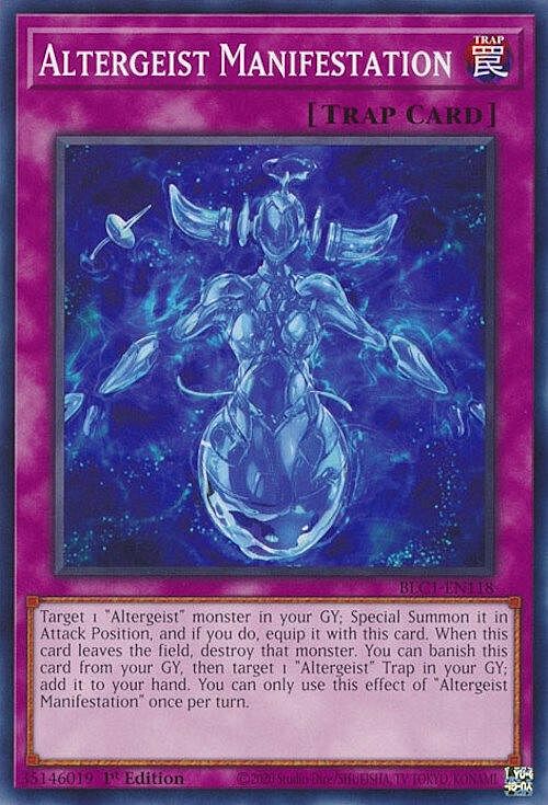 Altergeist Manifestation Card Front