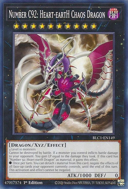 Number C92: Heart-eartH Chaos Dragon Card Front