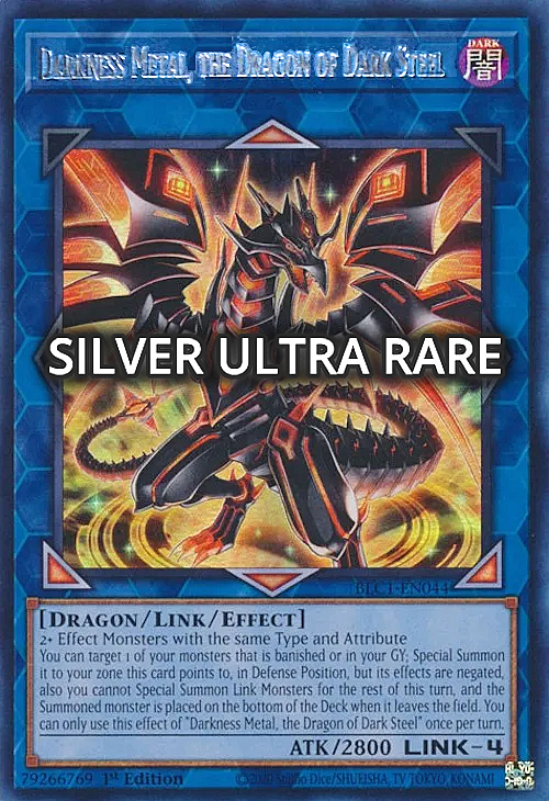 Darkness Metal, the Dragon of Dark Steel Card Front