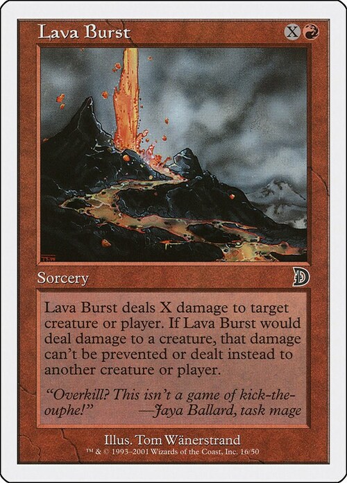Esplosione di Lava Card Front