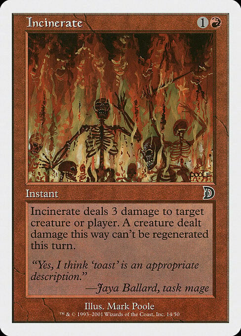 Incinerate Card Front