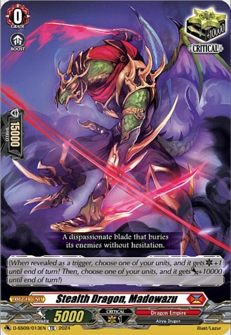 Stealth Dragon, Madowazu Card Front