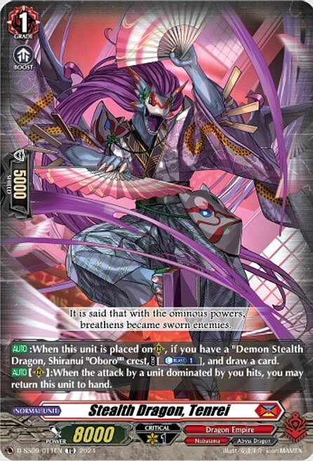 Stealth Dragon, Tenrei Card Front