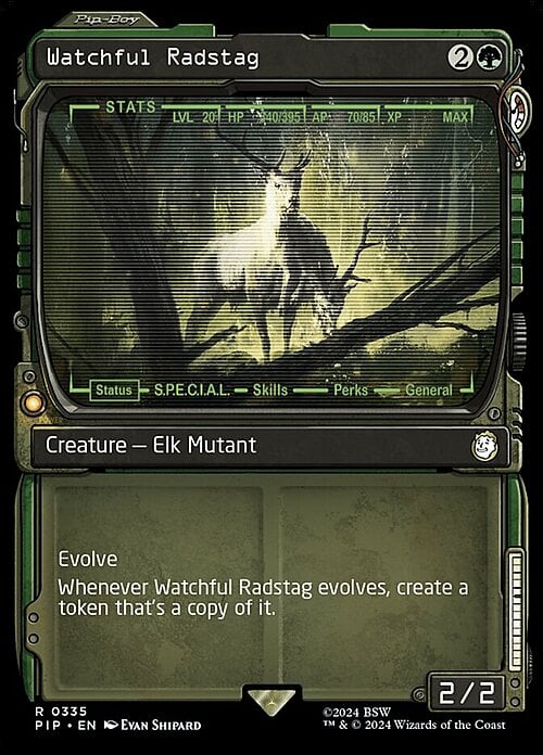 Watchful Radstag Card Front