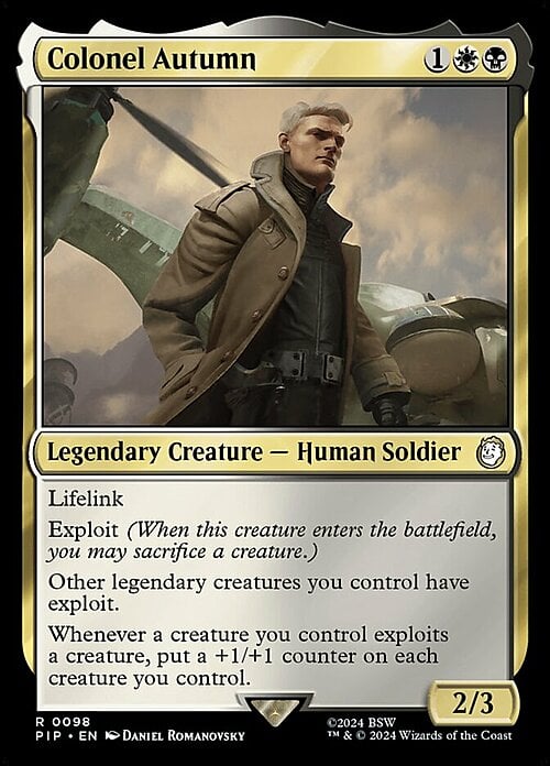 Colonel Autumn Card Front