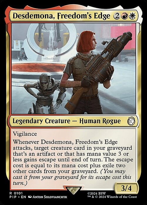Desdemona, Freedom's Edge Card Front