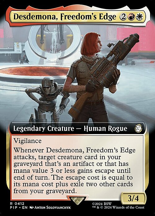 Desdemona, Freedom's Edge Card Front