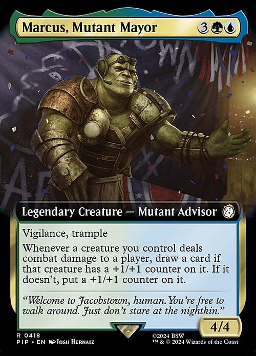 Marcus, Mutant Mayor Card Front