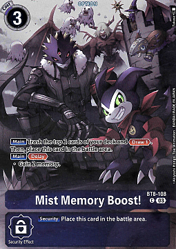 Mist Memory Boost Card Front