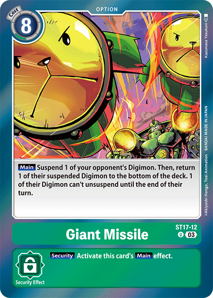 Giant Missile Card Front