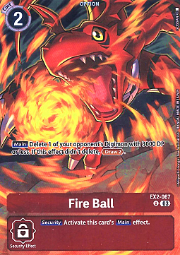 Fire Ball Card Front