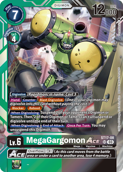 MegaGargomon Ace Card Front