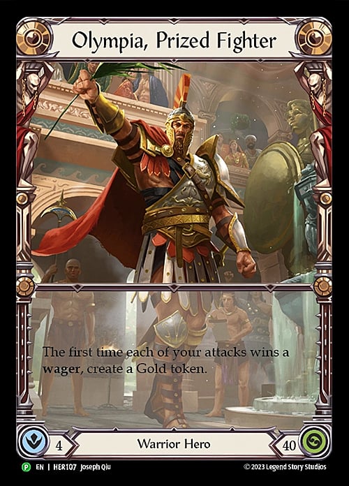Olympia, Prized Fighter Card Front