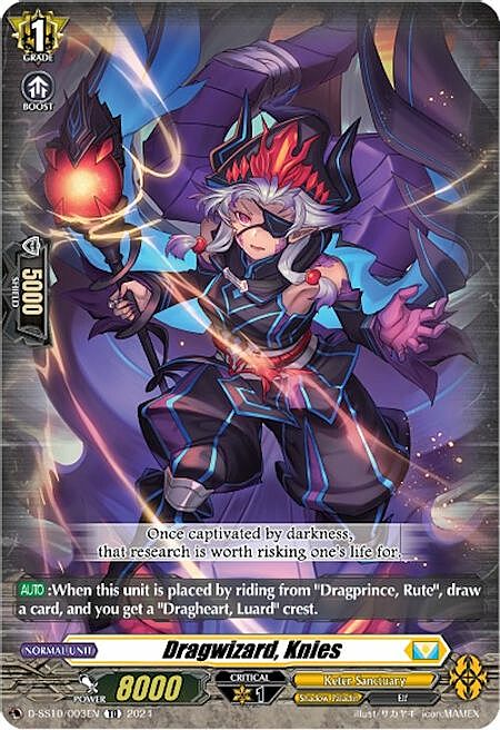 Dragwizard, Knies Card Front
