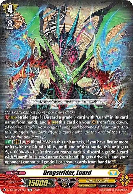 Dragstrider, Luard Card Front