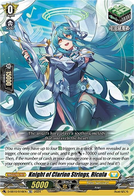 Knight of Clarion Strings, Ricula Card Front