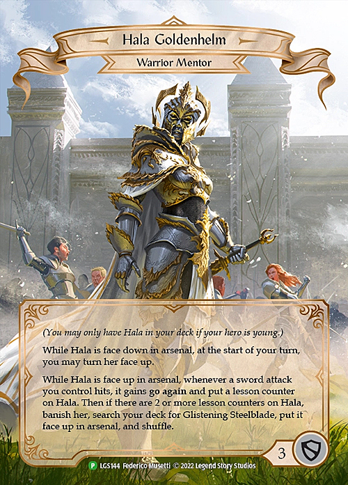 Hala Goldenhelm Card Front