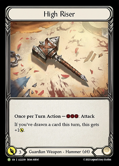 High Riser Card Front