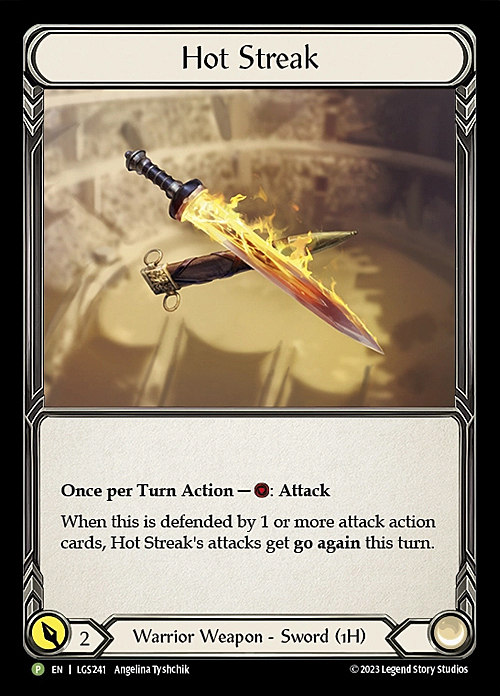 Hot Streak Card Front