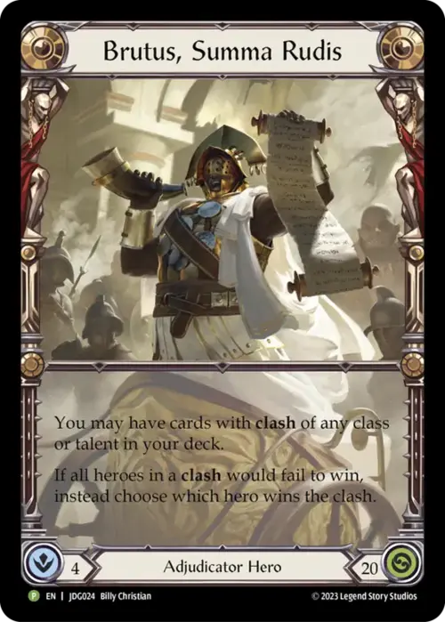 Brutus, Summa Rudis Card Front