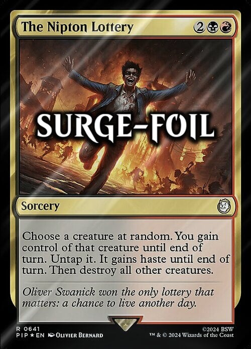 The Nipton Lottery Card Front