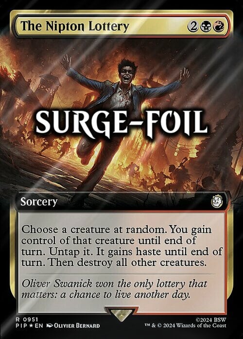 The Nipton Lottery Card Front