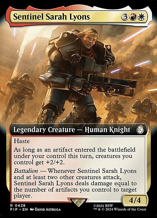 Sentinel Sarah Lyons Card Front