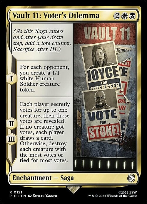 Vault 11: Voter's Dilemma Card Front