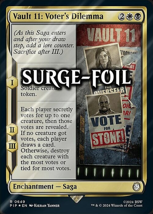 Vault 11: Voter's Dilemma Card Front