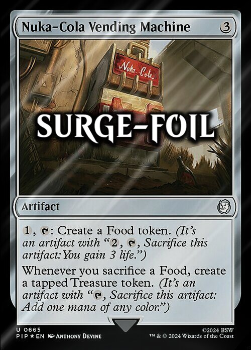 Nuka-Cola Vending Machine Card Front