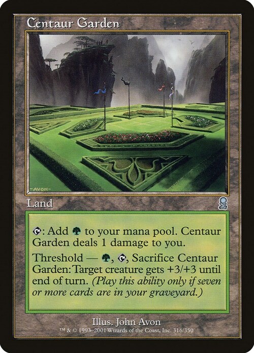 Centaur Garden Card Front