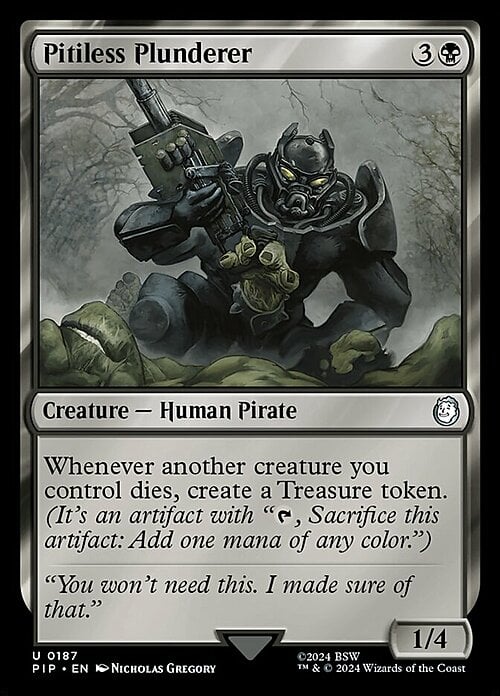Pitiless Plunderer Card Front