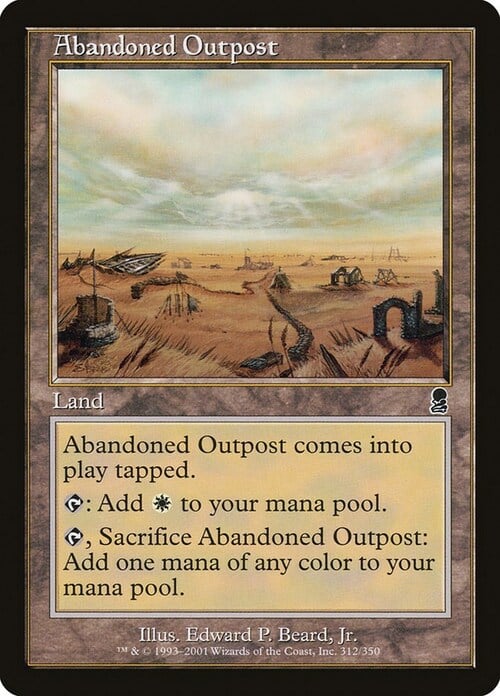 Abandoned Outpost Card Front