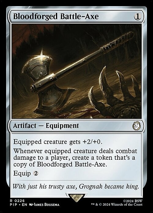Bloodforged Battle-Axe Card Front