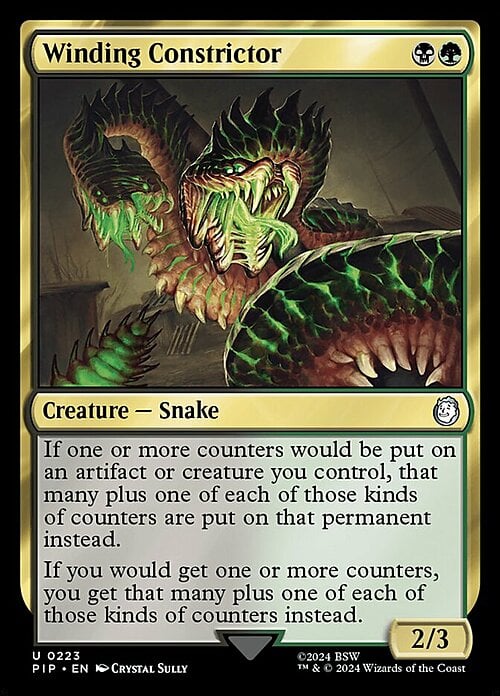 Winding Constrictor Card Front