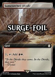 Sunscorched Divide · Extended Art | Surge Foil 973