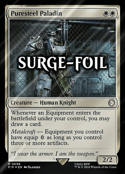 Puresteel Paladin Card Front