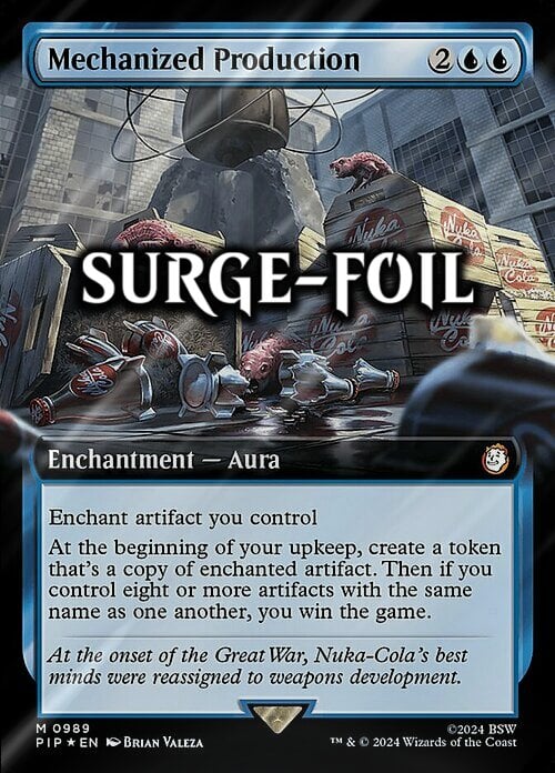 Mechanized Production Card Front