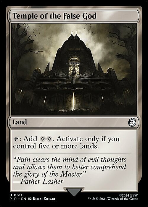 Temple of the False God Card Front