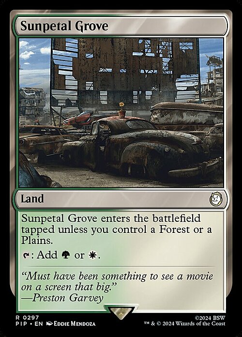 Sunpetal Grove Card Front