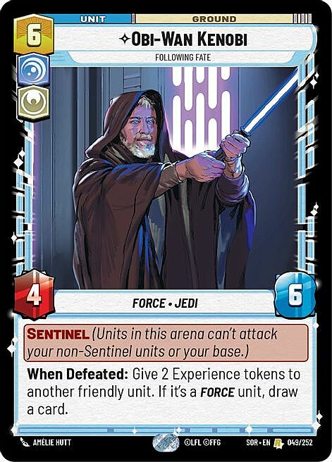 Obi-Wan Kenobi, Strumento Del Destino Card Front