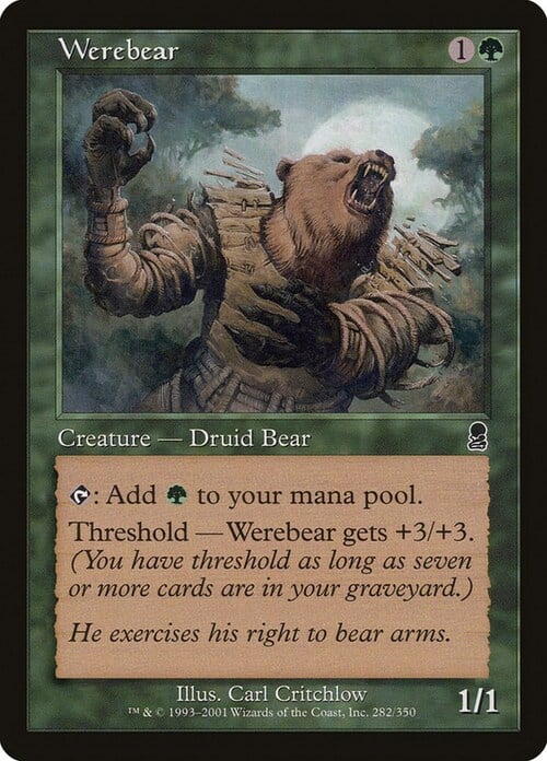 Werebear Card Front