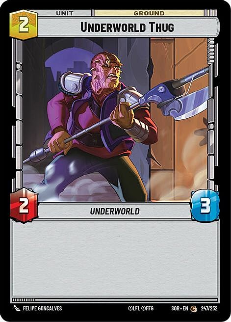 Underworld Thug Card Front