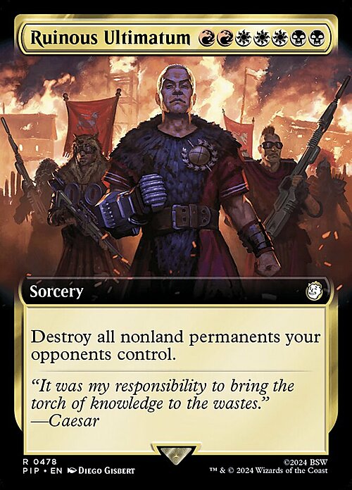 Ruinous Ultimatum Card Front