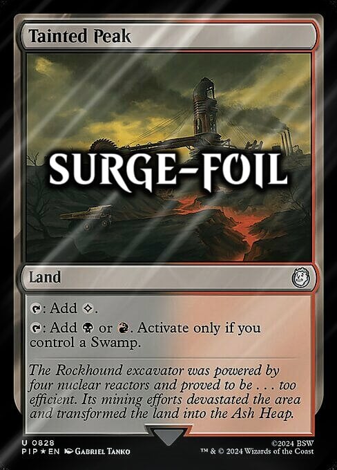 Tainted Peak Card Front